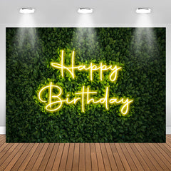 Lofaris Spring Green Leaves Bokeh Backdrop For Birthday Party