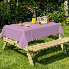 Lofaris Spring Lavender Soild Color Rectangle Tablecloth