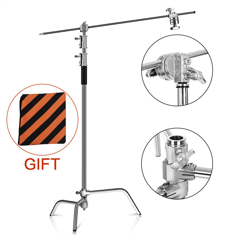 Lofaris Stainless Steel Foldable Tripod Light Stand For Photo