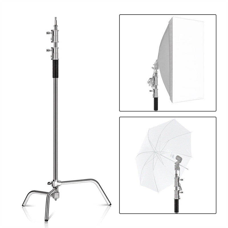 Lofaris Stainless Steel Foldable Tripod Light Stand For Photo