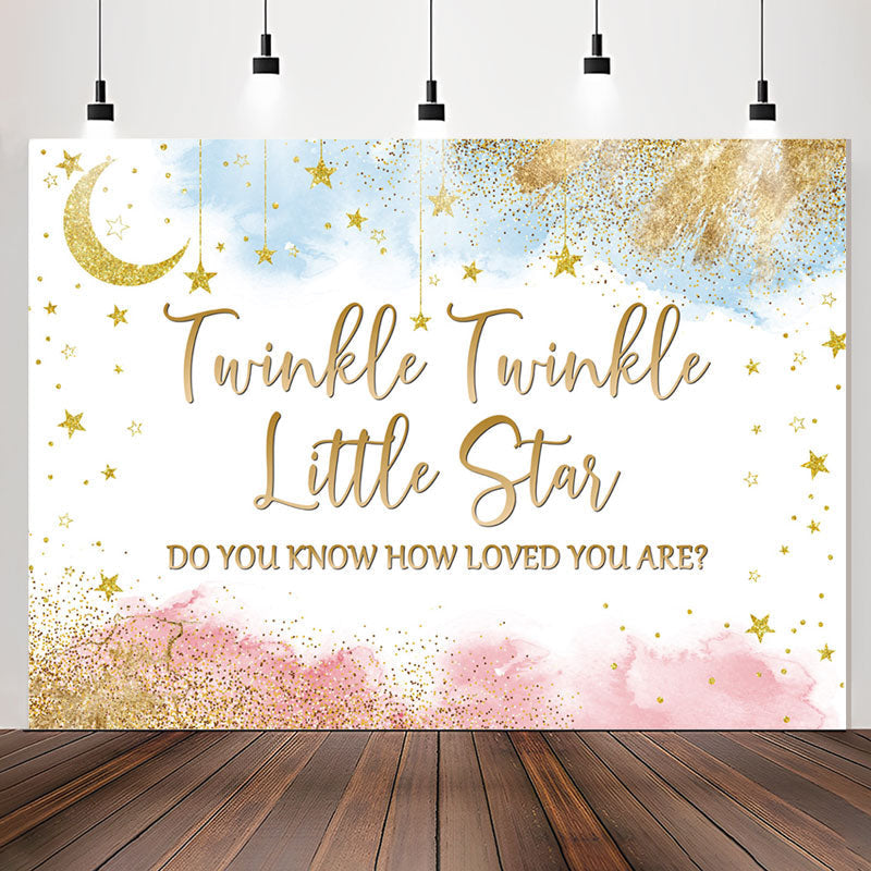 Lofaris Star Do You Know How Loved Are Baby Shower Backdrop