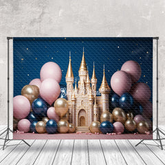 Lofaris Star Night Balloons Gold Castle Cake Smash Backdrop