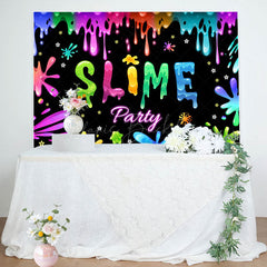 Lofaris Sticky Graffiti Slime Theme Party Backdrop