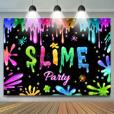 Lofaris Sticky Graffiti Slime Theme Party Backdrop