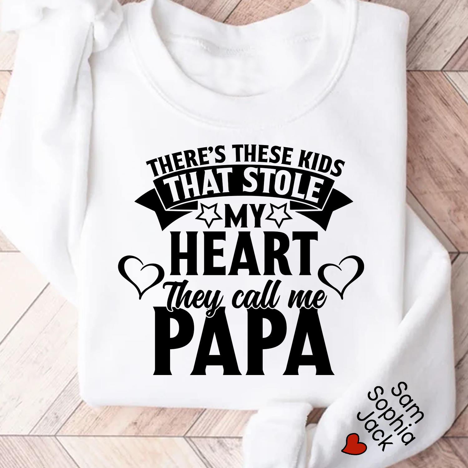 Lofaris Stole My Heart They Call Me Papa Custom Sweatshirt