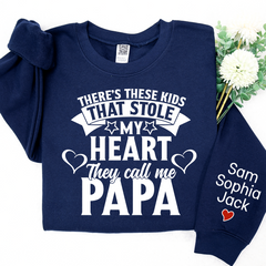 Lofaris Stole My Heart They Call Me Papa Custom Sweatshirt