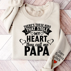 Lofaris Stole My Heart They Call Me Papa Custom Sweatshirt
