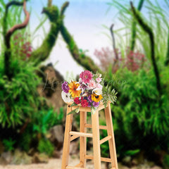 Lofaris Stones Branch Seaweed Artificial Landscape Backdrop