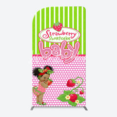 Lofaris Strawberry Shortcake Girl Arch Baby Shower Backdrop