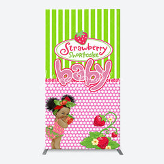 Lofaris Strawberry Shortcake Girl Arch Baby Shower Backdrop