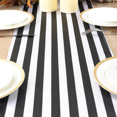 Lofaris Stripes Satin Premium Table Runner For Event Decors