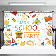 Lofaris Study Stuff Bus Book End Of School Party Backdrop