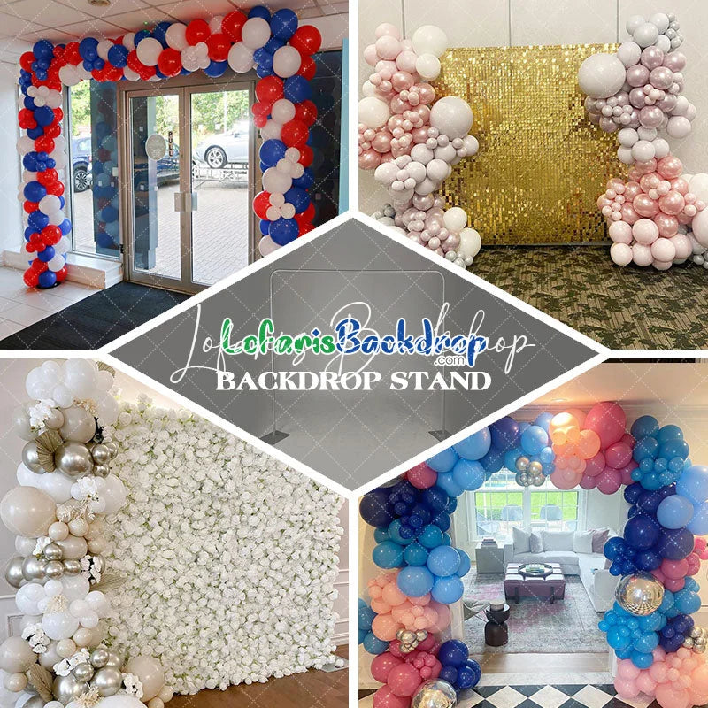 Lofaris Sturdy Portable Square Backdrop Stand for Party Decor