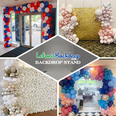 Lofaris Sturdy Portable Square Backdrop Stand for Party Decor