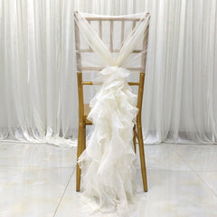 Lofaris Stylish Silk Curly Chair Sash For Wedding Banquet
