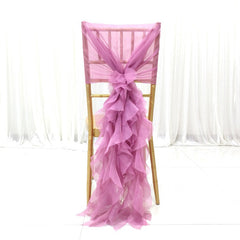Lofaris Stylish Silk Curly Chair Sash For Wedding Banquet
