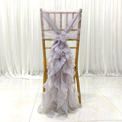 Lofaris Stylish Silk Curly Chair Sash For Wedding Banquet