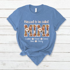 Lofaris Summer Blessed Floral Mimi Nana And Kids T - Shirt