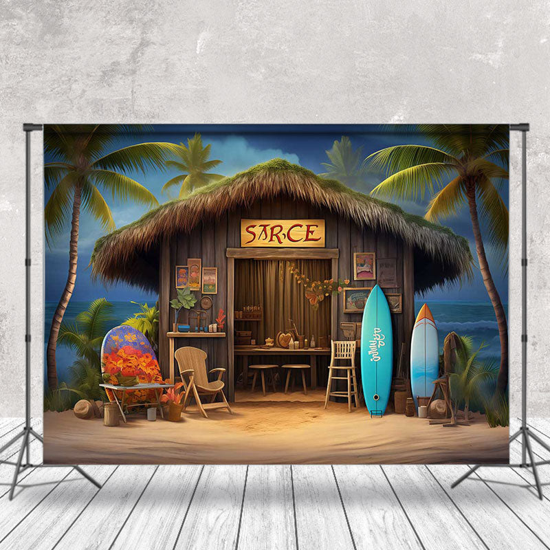 Lofaris Summer Holiday Cabin Boutique Beach Chair Backdrop