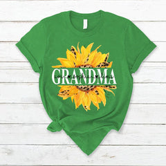 Lofaris Summer Hot Sunflowers Grandma And Kids T - Shirt
