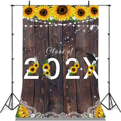 Lofaris Sunfloral And Bright Brown Wood Class Of 2022 Backdorp