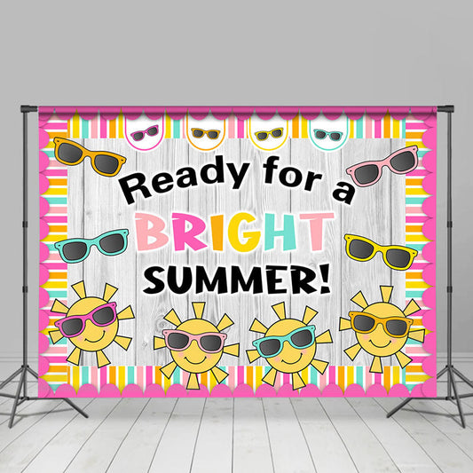 Lofaris Sunglasses Wooden Welcome Bright Summer Backdrop