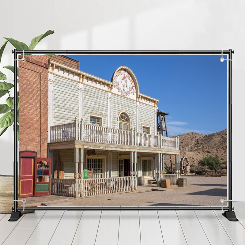 Lofaris Sunny Desert Cabin Photography Architecture Backdrop