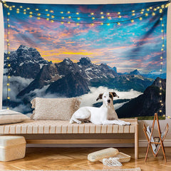 Lofaris Sunset Sky Mountain Cloud Scene Tapestry For Dorm