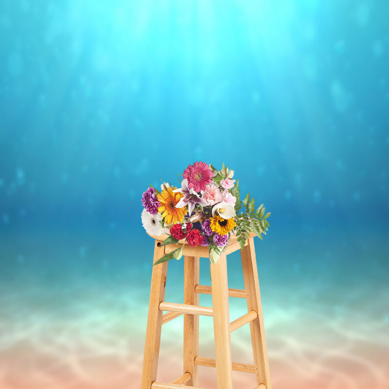 Lofaris Sunshine Clear Blue Undersea Bubble Summer Backdrop