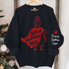 Lofaris Super Grandma Sweatshirt Custom With Kids Gift TH