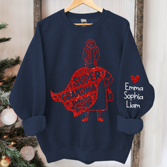 Lofaris Super Grandma Sweatshirt Custom With Kids Gift TH