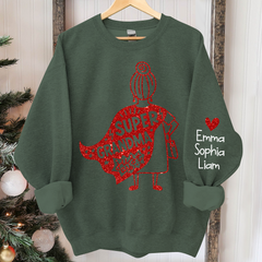 Lofaris Super Grandma Sweatshirt Custom With Kids Gift TH