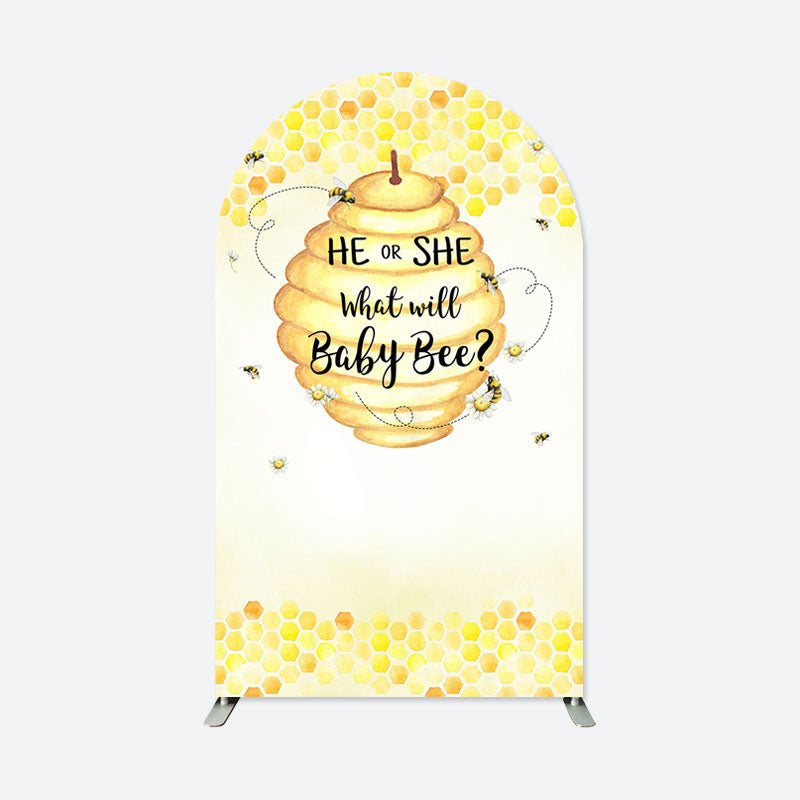 Lofaris Sweet Baby Bee Honey Shower Party Arch Backdrop