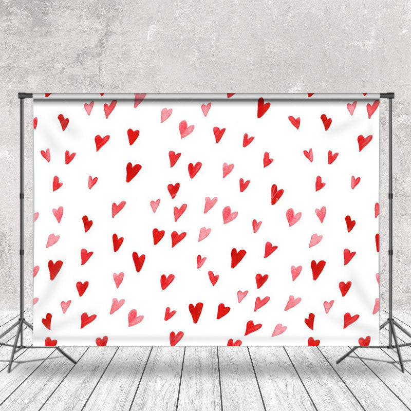 Lofaris Sweet Hearts Pink Simple Photography Backdrop