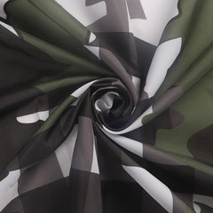 Lofaris Sweet Home White Black Wood Christmas Shower Curtain