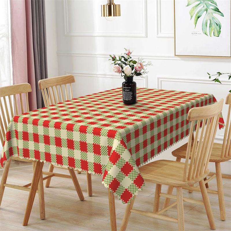 Lofaris Sweet Picnic Checkerboard Rectangle Tablecloth
