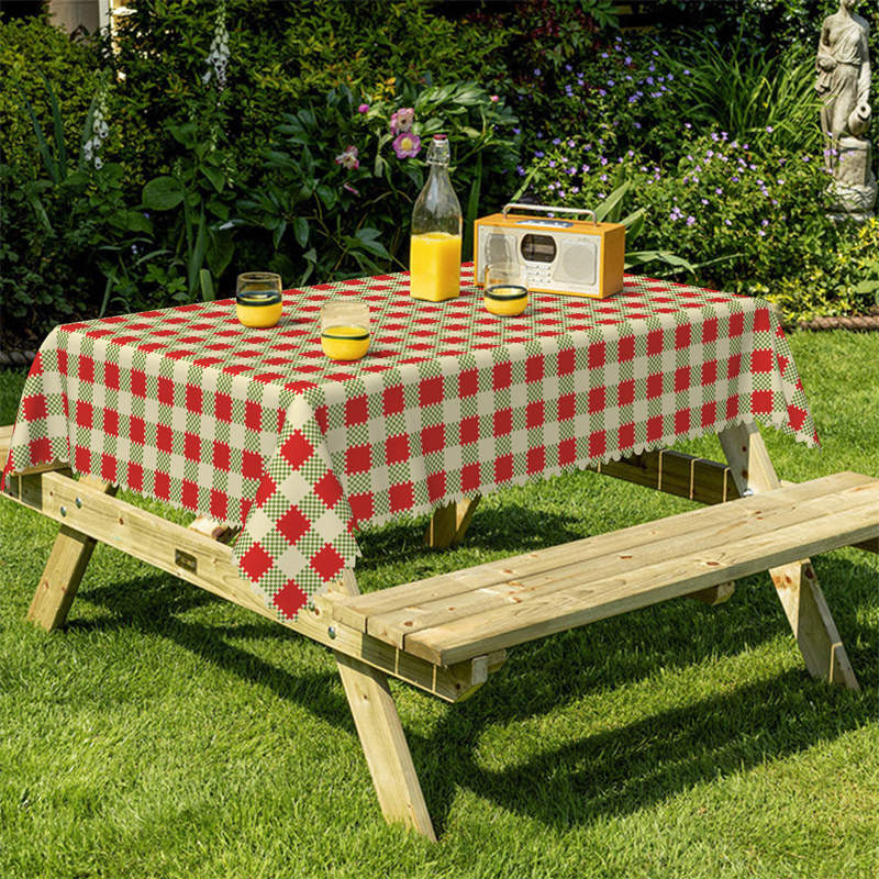 Lofaris Sweet Picnic Checkerboard Rectangle Tablecloth