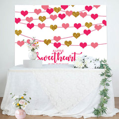 Lofaris Sweetheart Is On The Way Girls Baby Shower Backdrop
