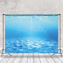 Lofaris Swimming Pool Blue Clear Water Photography Backdrop