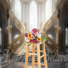 Lofaris Symmetrical Palace Staircase Architecture Backdrop