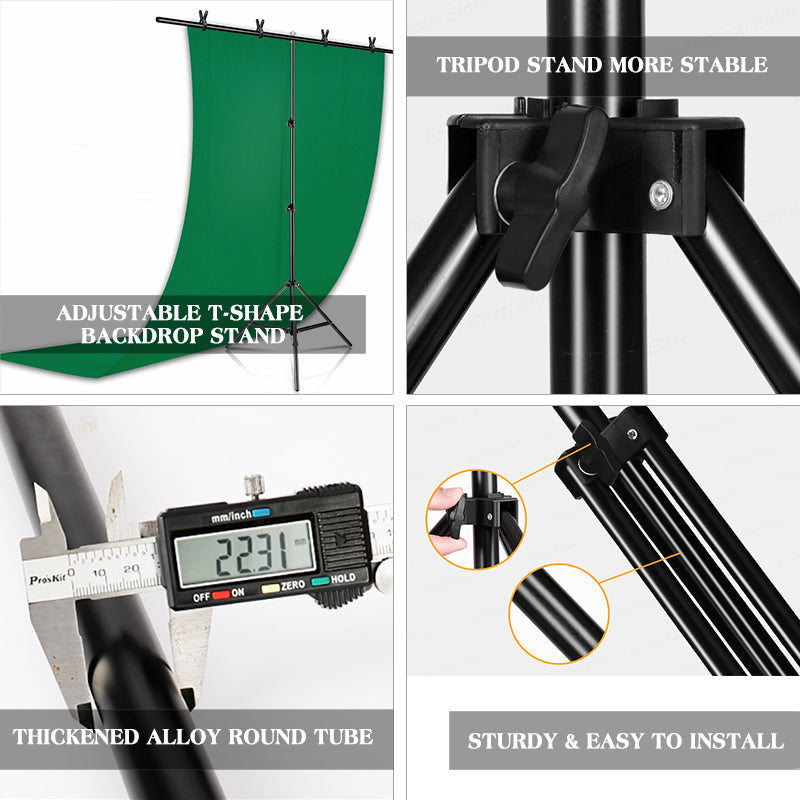 Lofaris T-Shape Adjustable Backdrop Stand Support Frame