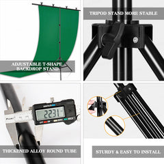 Lofaris T-Shape Adjustable Backdrop Stand Support Frame