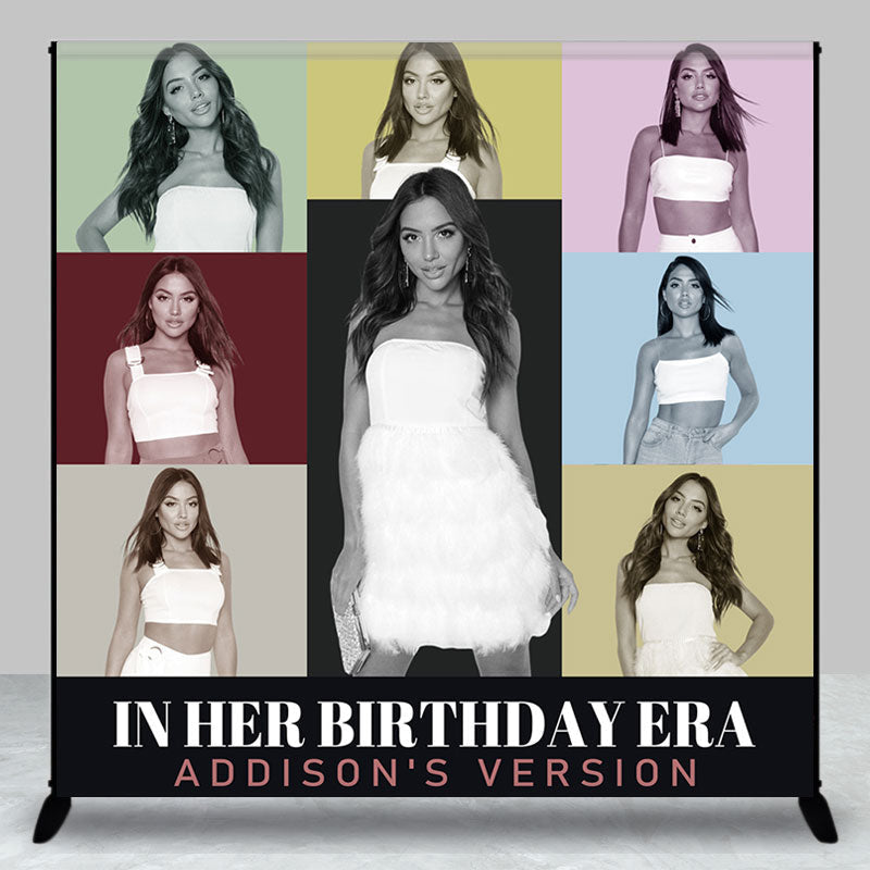 Lofaris Taylor Theme In Her Birthday Eras Personalized Backdrop