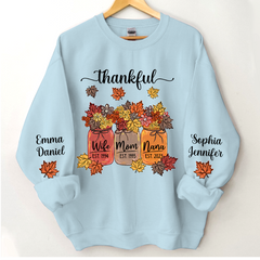 Lofaris Fall Season Vibes Wife Mom Nana With Kids CTH01 Sweatshirt
