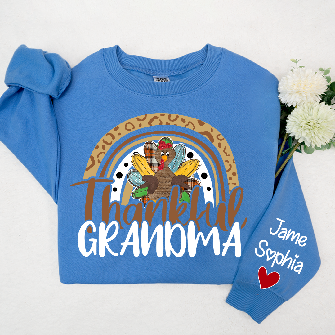 Lofaris Thankful Grandma Mimi Nana Custom Name CTH01 Sweatshirt