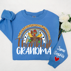Lofaris Thankful Grandma Mimi Nana Custom Name CTH01 Sweatshirt