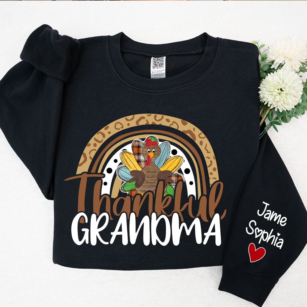 Lofaris Thankful Grandma Mimi Nana Custom Name CTH01 Sweatshirt