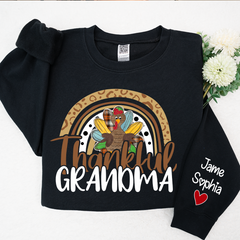 Lofaris Thankful Grandma Mimi Nana Custom Name CTH01 Sweatshirt