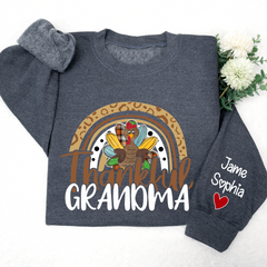 Lofaris Thankful Grandma Mimi Nana Custom Name CTH01 Sweatshirt