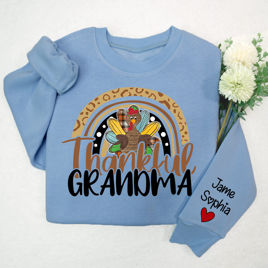 Lofaris Thankful Grandma Mimi Nana Custom Name CTH01 Sweatshirt